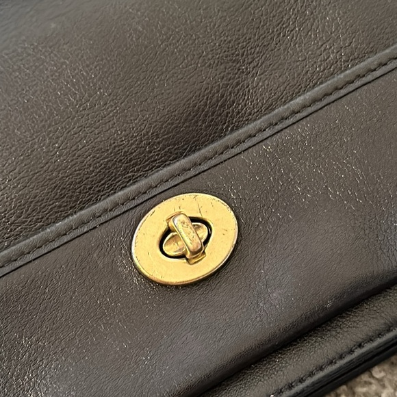 Vintage Coach Penelope Black Leather Shoulder Bag Purse AS IS - Picture 6 of 16